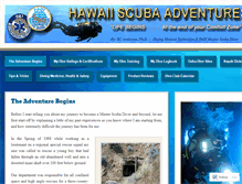 Tablet Screenshot of hawaiiscubaadventures.com